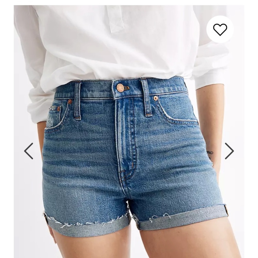 High waisted denim shorts by madewell